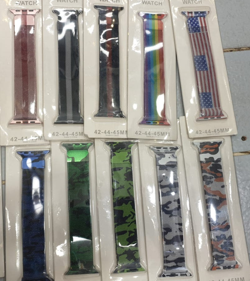Gucci and army watch straps - (Random Color & Design)