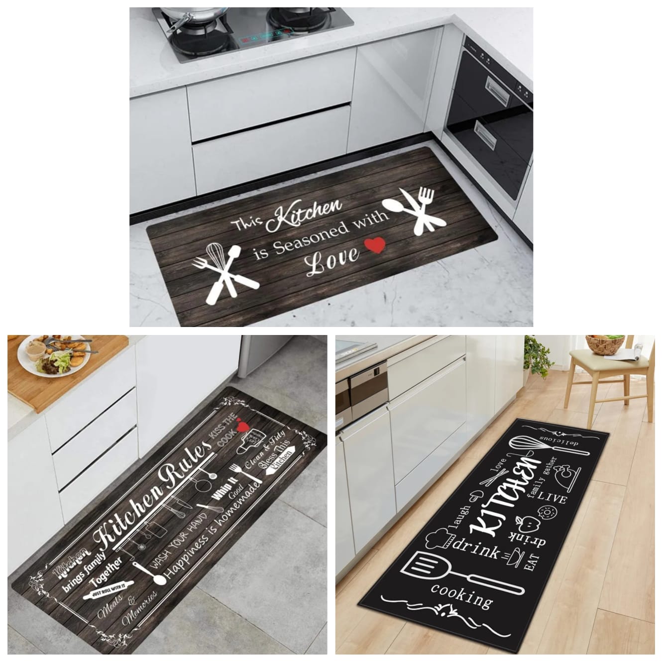 Kitchen mat of size:40*120cm ( Random Design)