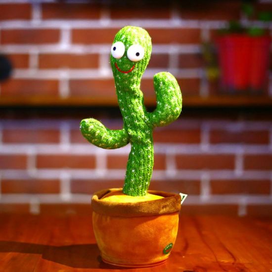 Dancing Cactus Toy, Talking Tree Cactus Plush Toy (USB Chargeable)