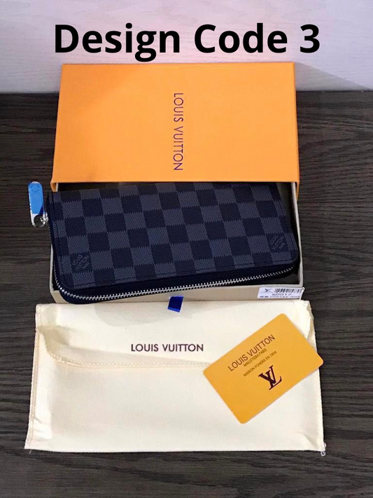 ( LV ) High Quality Zipper Wallet With Dust Cover,Brand Card & Brand Box Same as Picture