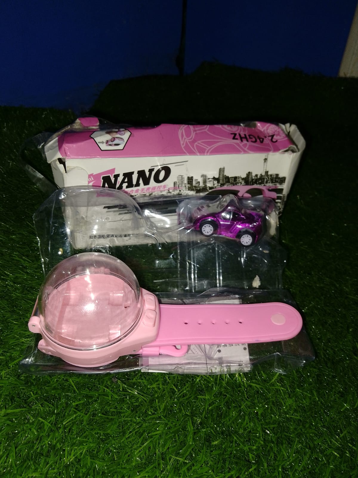 CHILDREN CARTOON MINI RC REMOTE CONTROL CAR WATCH (Only Pink & Without Charger)
