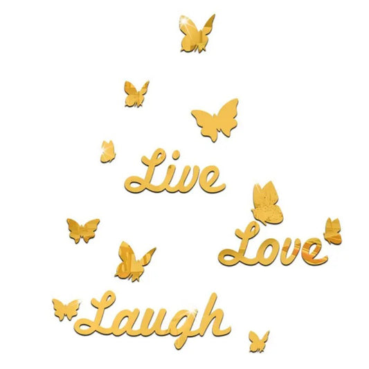 "Live, Love, Laugh" Wall Stickers