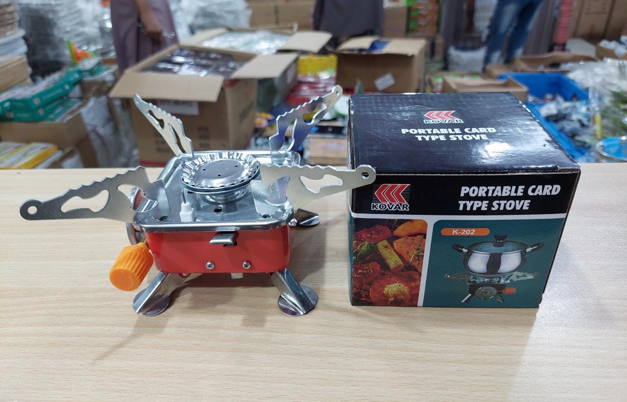 Mini Portable Square Stove for Backpacking Hiking Windproof Burner Camping Stove Foldable Stove for Outdoor & picnic