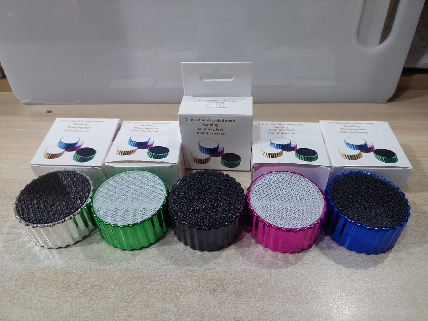 (pack of 50) (only bulk orders) 3in1 Double Sided Nano Sanding Skinning Feet & Nail Sharpener