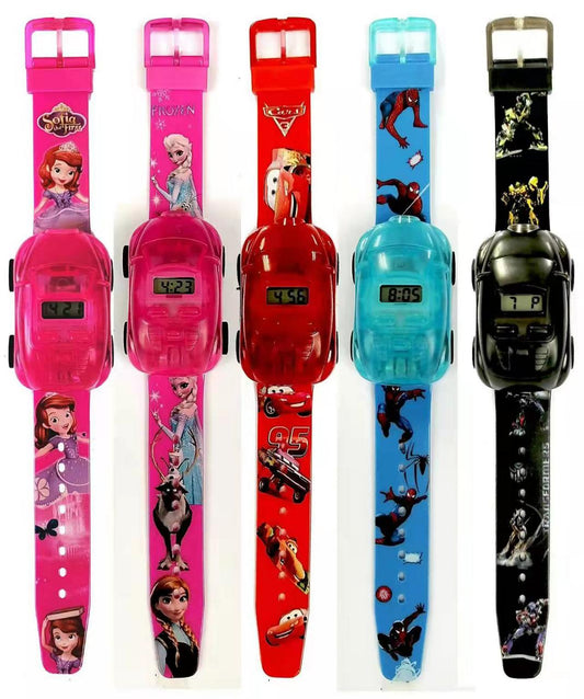 Digital Detachable Toy Car Watch For Boys &amp; Girls