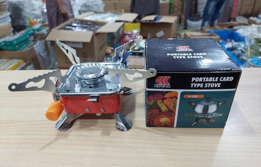 Mini Portable Square Stove for Backpacking Hiking Windproof Burner Camping Stove Foldable Stove for Outdoor &amp; picnic