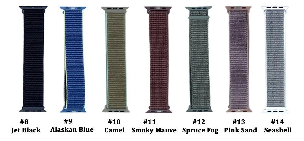 Apple Nylon Watch Strap (Random Color &amp; Design)